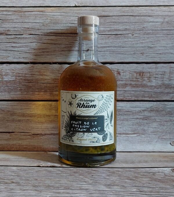 Rhum arrangé au Fruit de la passion et au Citron vert