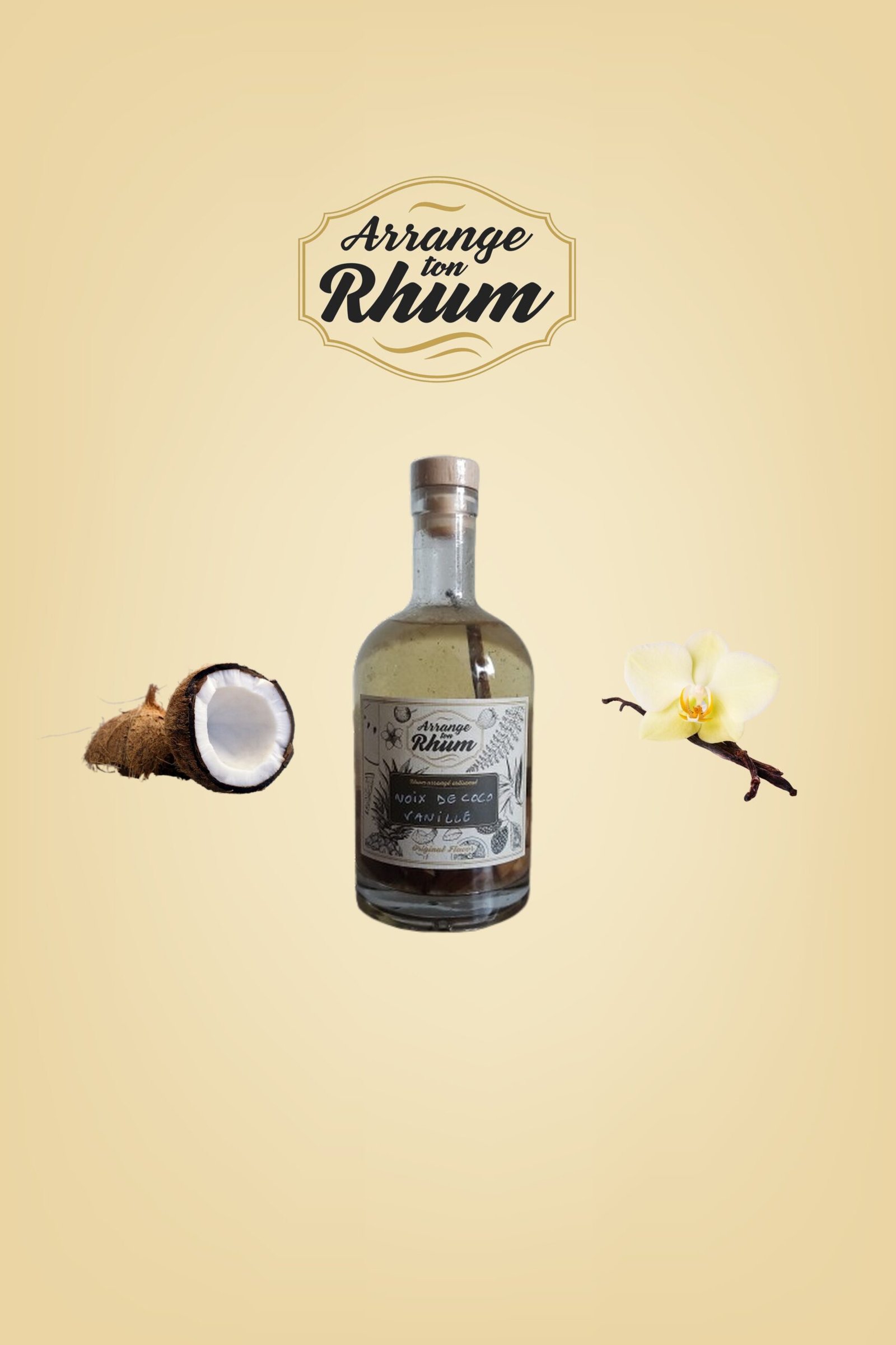 Rhum arrangé noix de coco vanille
